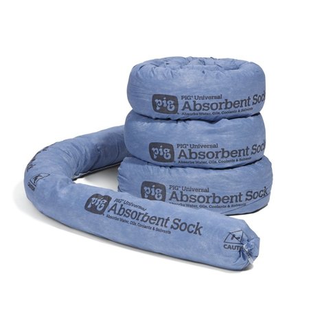 Pig PIG Mildew-Resistant Water Absorbent Sock 4 socks/box ext. dia. 3" x 48" L, 4PK PIG106